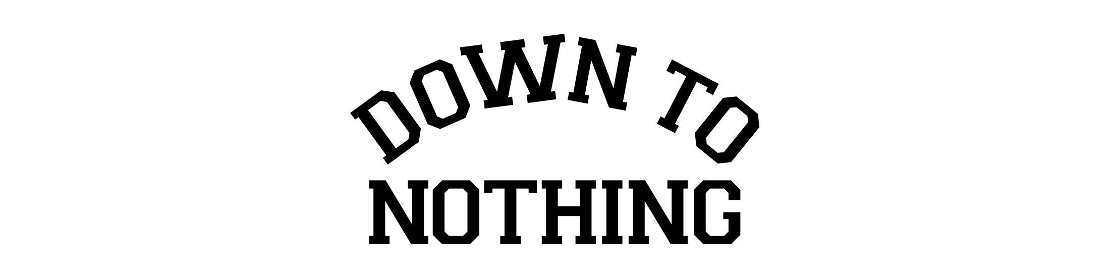 Down to Nothing Stacked Logo Crewneck