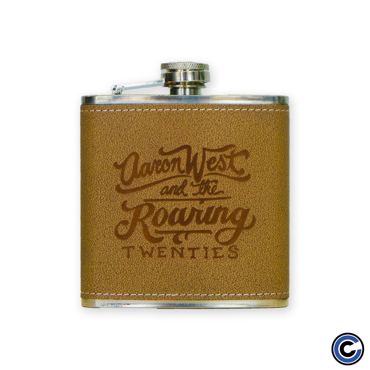 Aaron West & The Roaring Twenties "Logo" Faux Leather Flask