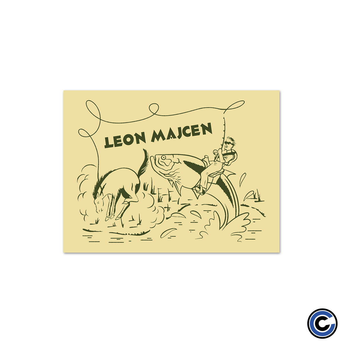 Leon Majcen "Fishing" Sticker