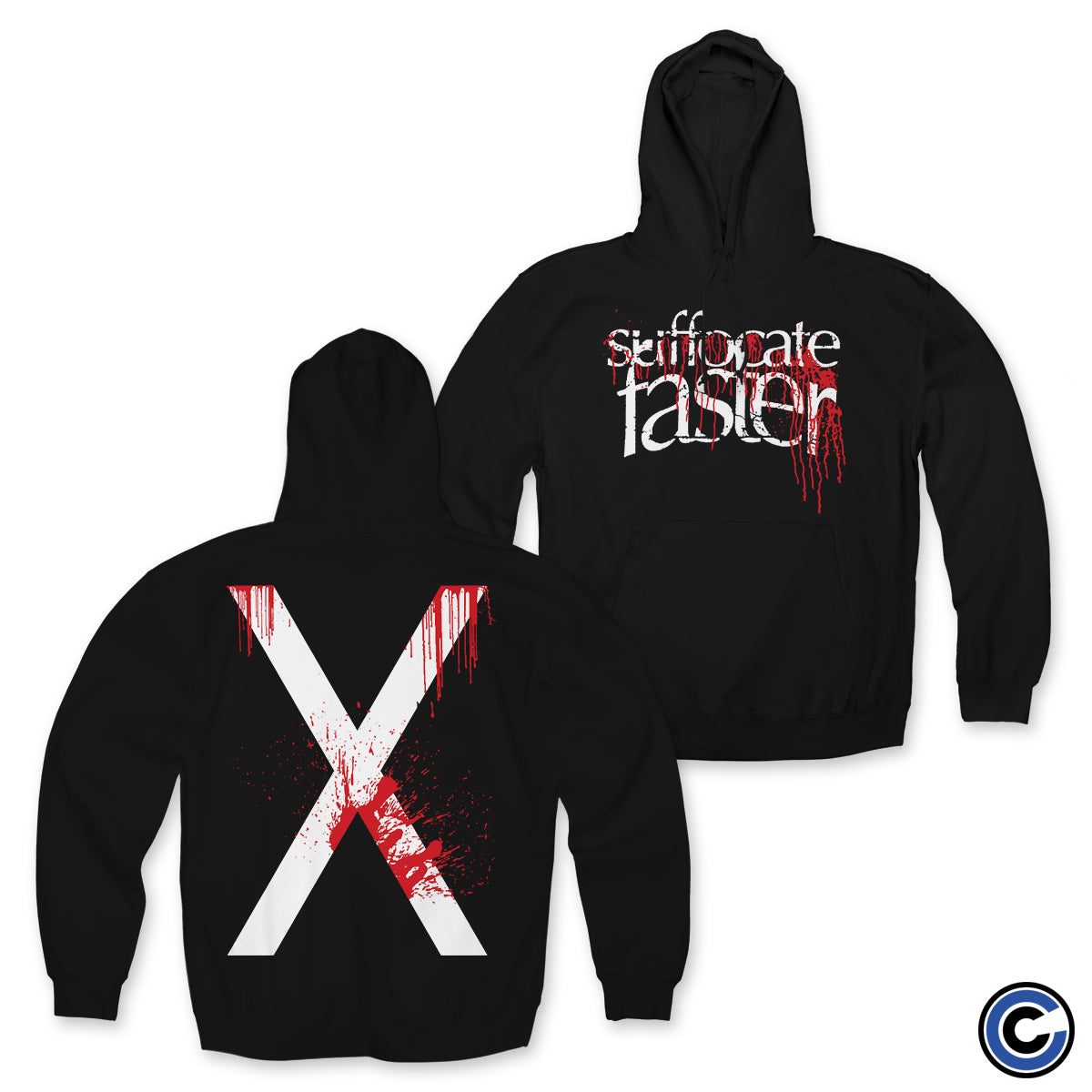 Suffocate Faster "Bloody X" Hoodie